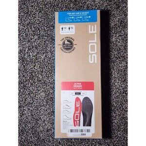 New SOLE Active Medium Insoles Orthotic Shoe Inserts Men 14 Women 16 NIB